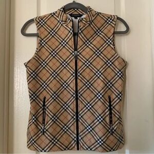 Burberry Golf Checkered Women's Vest